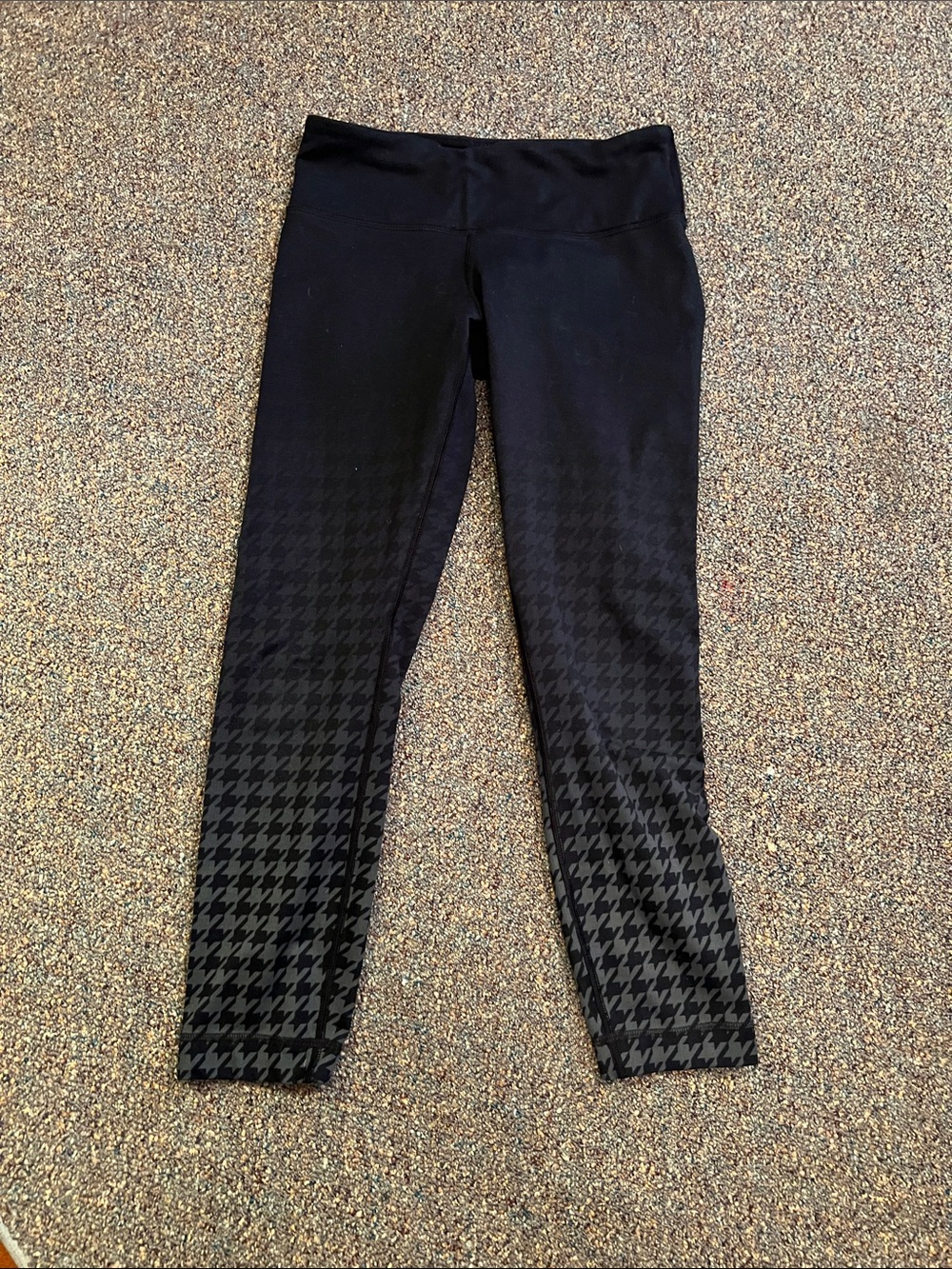 lululemon athletica Black Houndstooth Leggings